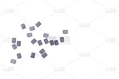 nano-SIM卡隔离白色，4FF手机sim卡，用户识别模块，放置文本