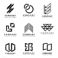 Set of company logo design ideas vector | free image by rawpixel.com