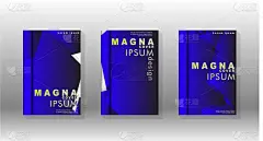 抽象,一年生植物,小册子,计划书,背景,几何形状,六边形,蓝色,纸,式样