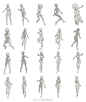 百例少女姿势参考素材！
#绘画# #绘画参考# #绘画素材# 
（k，Pid=16315877） ​​​​