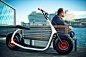 宽胎电动踏板车——电瓶车又卖萌了 - 创意酷