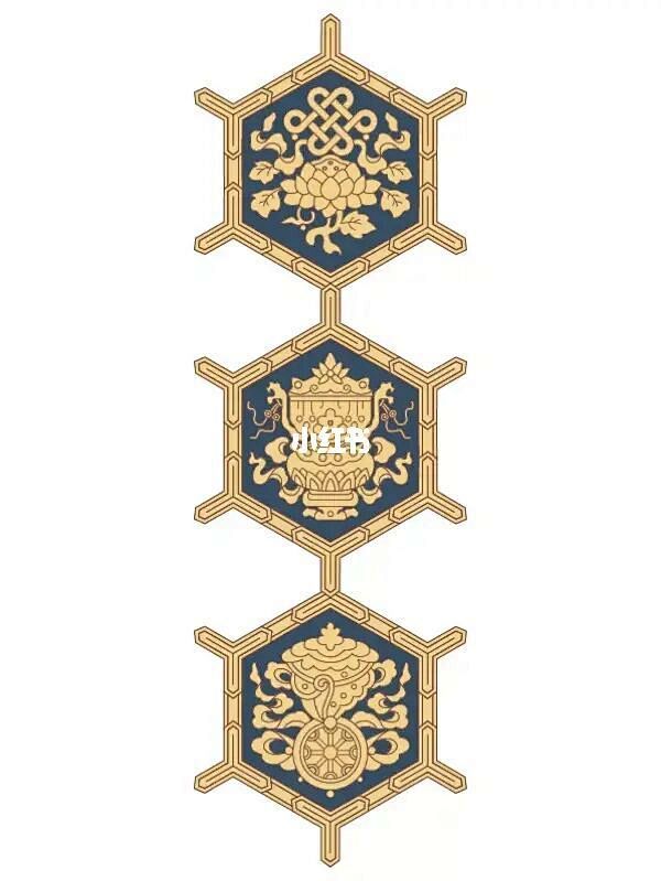 中国纹样之美——龟背纹 : 龟背纹因与龟背的纹路相似而得名，是一种常以骨架形式出现的六边形纹样，龟在中国古代被视为长寿的象征，龟甲是占卜吉凶的 ...
