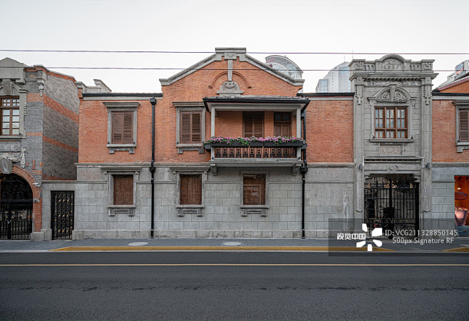 中国上海石库门建筑图片素材