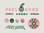 Feel Good Foods brandidentity lettering illustration smile texas austin foods avocado good kitchen food program