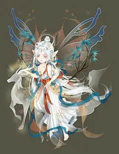 【套装】【男装】白鹿仙