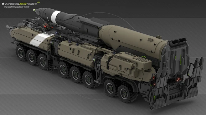 M81A7V6 Pershing-III icbm, Gorge Z : Intercontinental ballictic missile ...