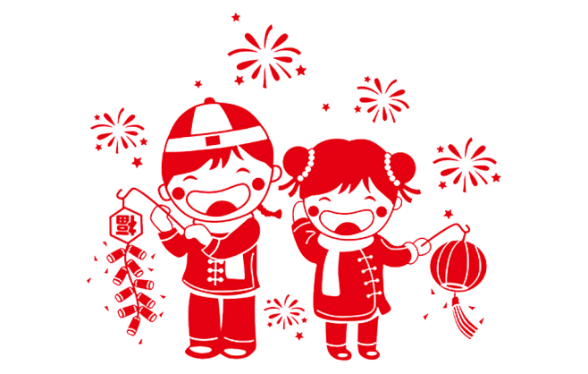 剪纸 人物剪纸 新春素材 春节素材