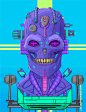 Virtual Boyz (Animated) : Decided it was time to start introducing more villains of Neon Wasteland. This is one of the Virtual Boyz a group of cyborg mutants created by Omni World Corporation to infest the landfill district surrounding Neon City. They fee