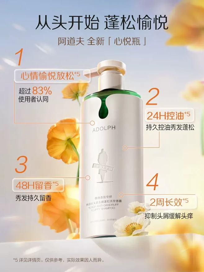 【立即付定】孙千同款阿道夫情绪香氛洗发水...