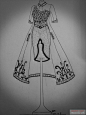 手绘设计稿----花语缠绵，大爱中国风。 - 服装画\手绘 - 穿针引线服装论坛