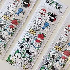 9款薄荷兔韩国bingbing mungu可爱幽灵手账手帐贴纸 ins插画风韩-淘宝网