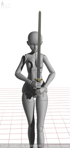 黑犬默采集到少女与剑