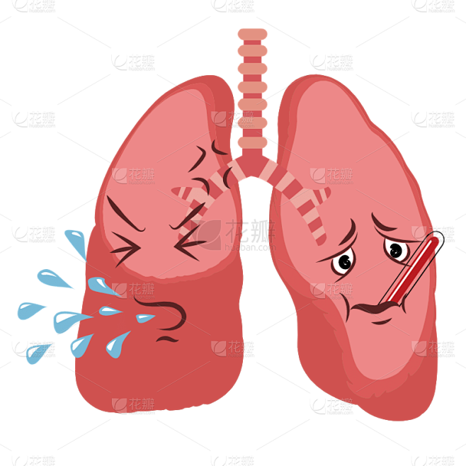 肺结核医疗元素贴纸-SVG8