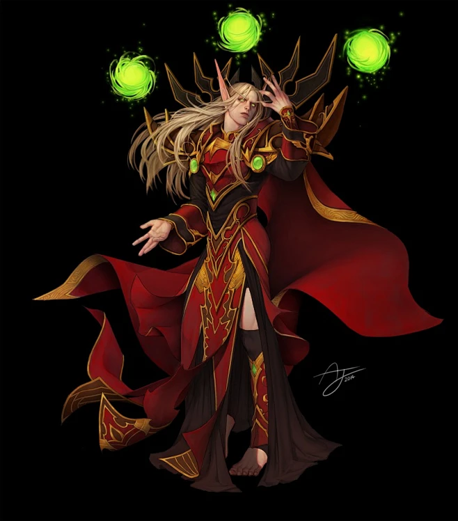 凯尔萨斯·逐日者图片魔兽世界 血精灵 高等精灵 虚空精灵图片素材 花瓣网 
