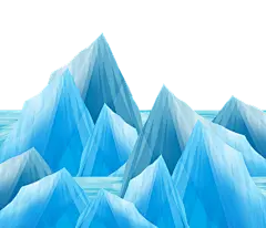 冰山雪山雪景冰川PNG素材