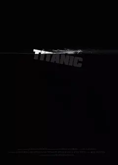 15张大神再设计的经典电影海报-9、Titanic / 泰坦尼克号