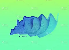 抽象波浪背景横幅，传单和海报。动态效果。矢量插图。封面设计模板。可用于广告、营销、演示。