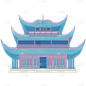 中国风-传统建筑元素插画2