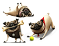 Pugs on Behance
