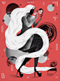 Karol Banach 趣味时尚插画作品