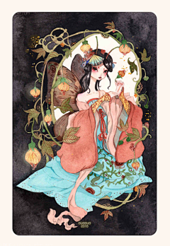 廖小萌的_采集到插画-水彩