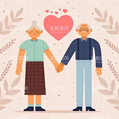 老年人  - 源文件下载【酷图网】老年人,爷爷奶奶,外公外婆,卡通人物,敬老,上年纪,祖父母,外祖父母,老年生活