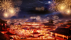tV9zQDhL采集到金光-烟花-夜景