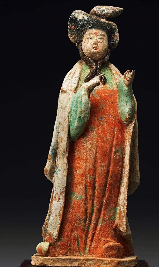 中国唐時代女官俑 R49 中国唐時代女官俑 R49 🇨🇳Chinese Tang Dynasty Figurines | 唐代彩绘