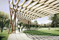 Proposed Mill River Park pergola in stamford Connecticut | Gray Organschi Architecture