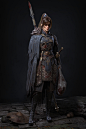 女战士, miao qi : 这是我的新作品，原画来自于Ningbo Jiang的作品https://www.artstation.com/artwork/XBzzxY.
其中加入了自己的一些想法。