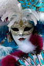 Beautifully ornate masks are part of the fun of the Carnival