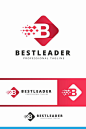 Bestleader B Letter Logo: multifunctional logo that can be used in technological companies, in companies and applications for software development,