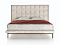 Cama doble con cabecera alta EMA by Natuzzi Italia_2