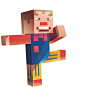 MEGA : A series of Minecraft-esque versions of popular characters from various forms of entertainment, for kids' magazine Mega.  