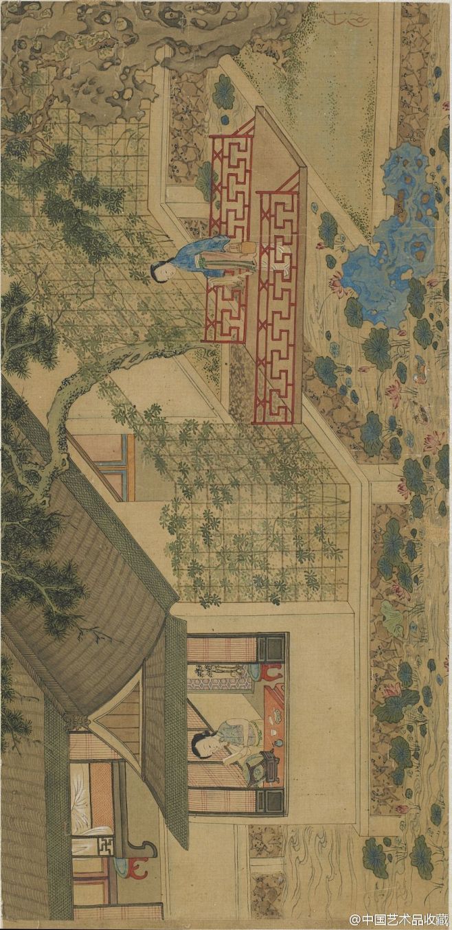 #明四家#【 明 仇英（传）《西厢记图册...