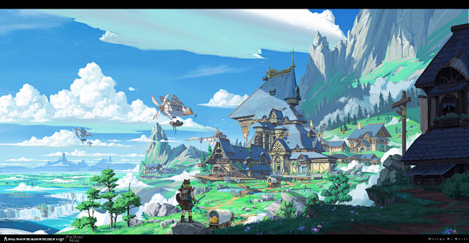 Cloud town on the ed...