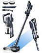 Amazon.com - MIUZZY 30Kpa Cordless Vacuum Cleaner, Max 50 Minutes, Stick and Handheld Vacuum, Lightweight Vacuum Cleaners for Home, Carpets, Hard Floor, Pet Hair, Cars