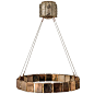Ring Chandelier Pendant Lamp Suspension with Silvered Glass Sheets | 1stdibs.com