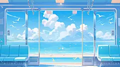 幻境列车AIGC插画壁纸 - 小红书