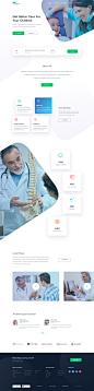 Medical landing page