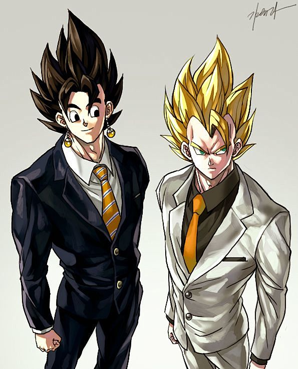 Vegetto and Gogeta b...