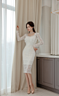 ▼SonYoonJoo▲210103图片_TN更新【伊丽莎白网纱寒冬郁金及膝裙】