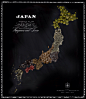 Food map 日本-海鲜拼成