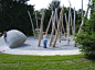 Tilts on the Playground, Kukuk, 2004-2014 - Playscapes : Playgrounds-should-not-be-flat means firstly utilizing or creating an interesting ground topography, but secondly it means bending and tilting the surfaces of the constructed parts of the playground