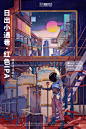 赛博朋克风传播海报_奈川__插画师作品_涂鸦王国gracg.com