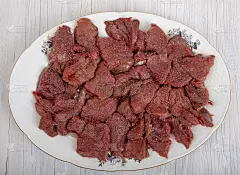 马鹿的肉片