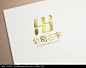 金色大气HY字母logo图片
