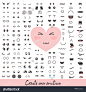 表情符号创造者。大收藏卡通脸。创建您自己的性格特征。-Objects,Signs/Symbols-海洛创意(HelloRF)-Shutterstock中国独家合作伙伴-正版素材在线交易平台-站酷旗下品牌