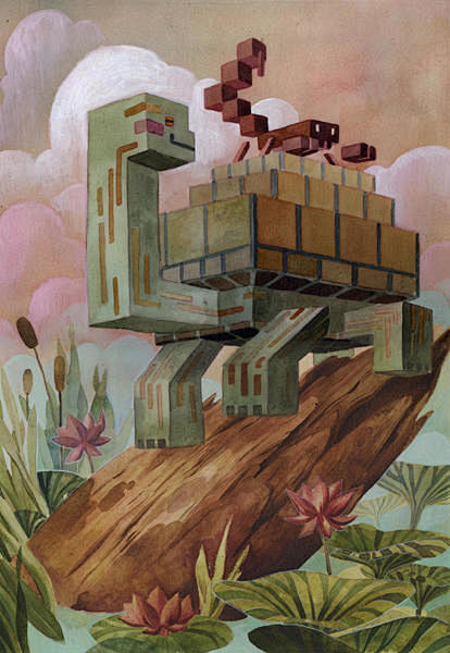 加拿大Bifano：立体像素动物画_文化...