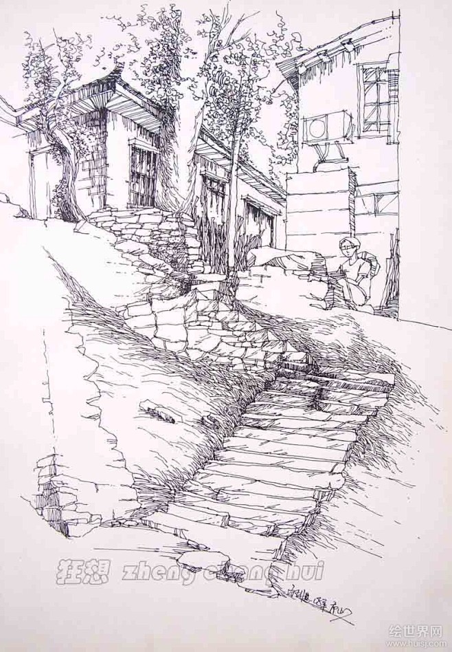 收集的线稿，留着慢慢画